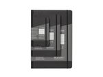 FABRIANO-Taccuino-c-elastico-EcoQua-Plus-cucito-f.to-A5-80-fogli-5mm-artracite-Fabriano