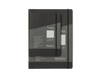 FABRIANO-Taccuino-c-elastico-EcoQua-Plus-cucito-f.to-A5-80-fogli-5mm-artracite-Fabriano