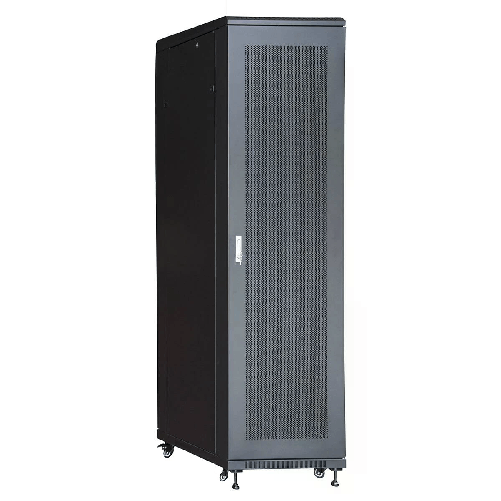 Armadio-Rack-19-42U--A-2055--L-600--P-1000-Colore-Nero-Porta-Traforata