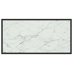 vidaXL-Tavolino-da-Salotto-Nero-con-Vetro-Marmo-Bianco-100x50x35-cm-
