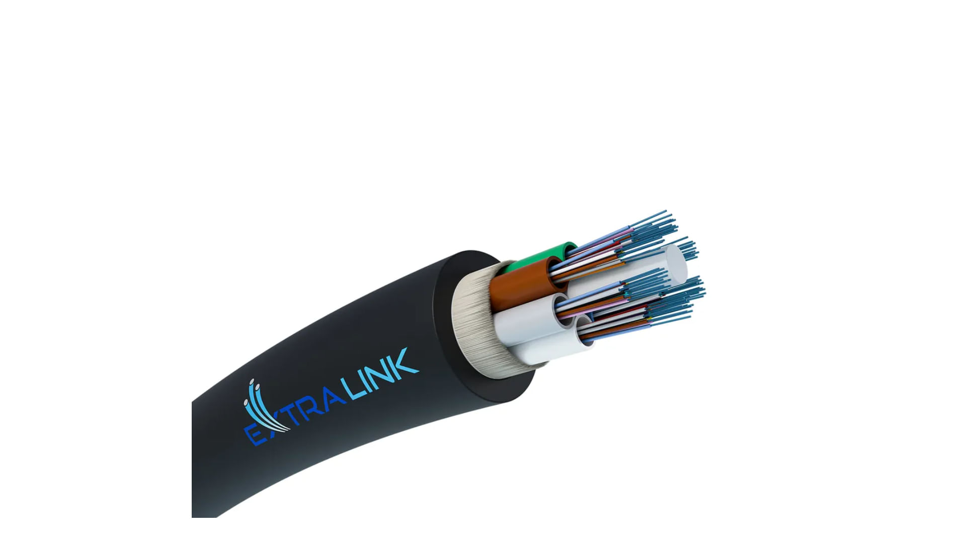 Extralink 72F | Cavo in fibra ottica | 1,5kN FRP, 72J G652D, 10mm, condotto, duct, 4km