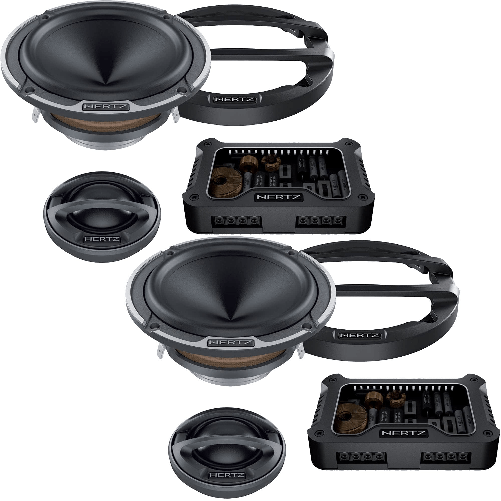 Hertz MLK 700.3 - Kit altoparlanti per auto due vie midrange 3"
+ Griglie 200W Peak Power