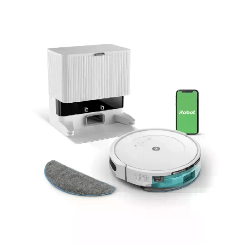 iRobot-Roomba-Combo-2-Essential-con-Stazione-di-Svuotamento-Automatico-Robot-Aspirapolvere-Lavapavimenti-Sistema-di-Pulizia-a-4-Stadi-e-4-Livelli-di-Aspirazione-Controllabile-tramite-App-Bianco