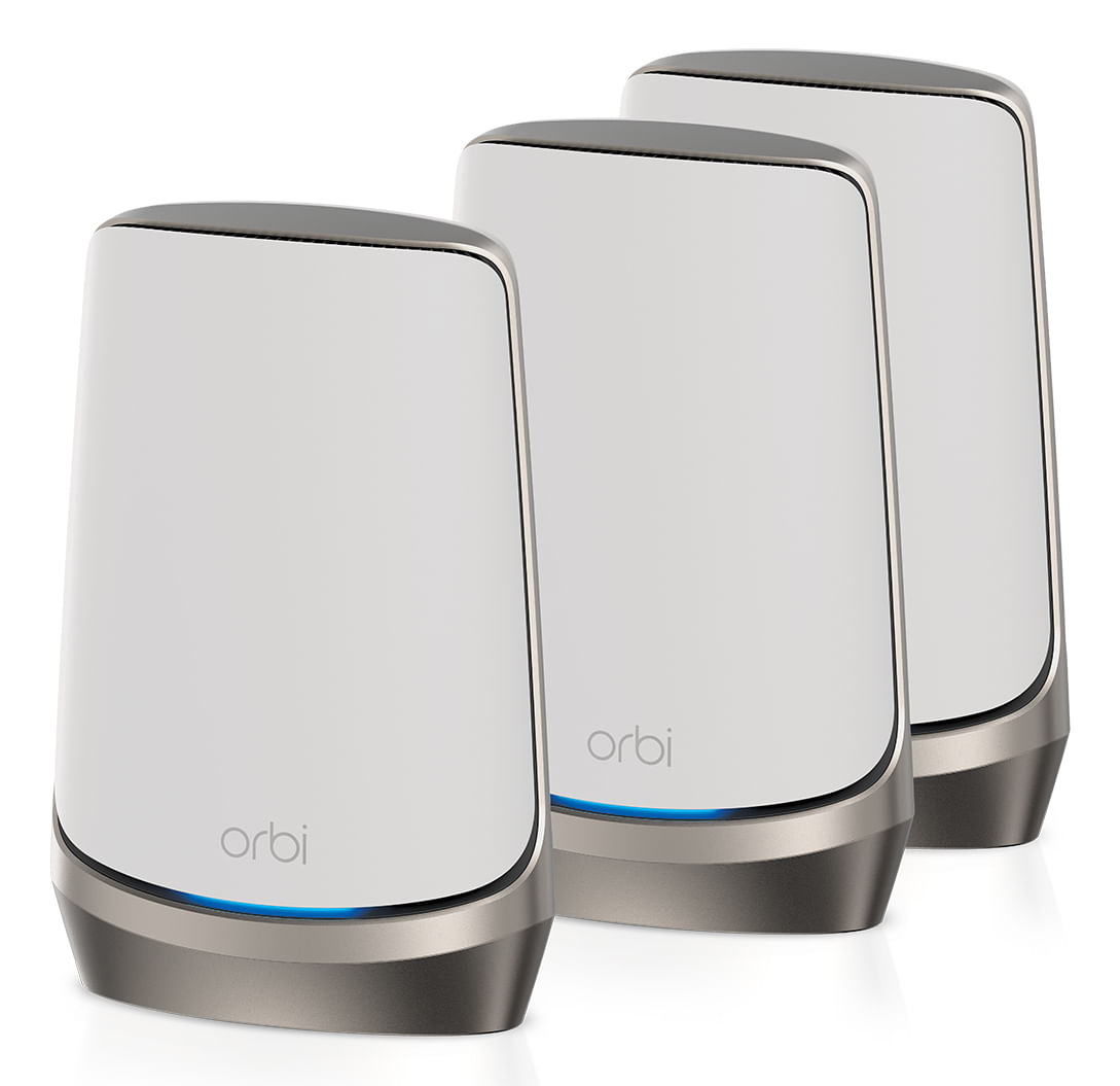 NETGEAR Orbi Quad-band RBKE963 AXE11000 WiFi 6E Mesh System Quad-band (2.4 GHz / 5 GHz-1 / 5 GHz-2 / 6 GHz) Wi