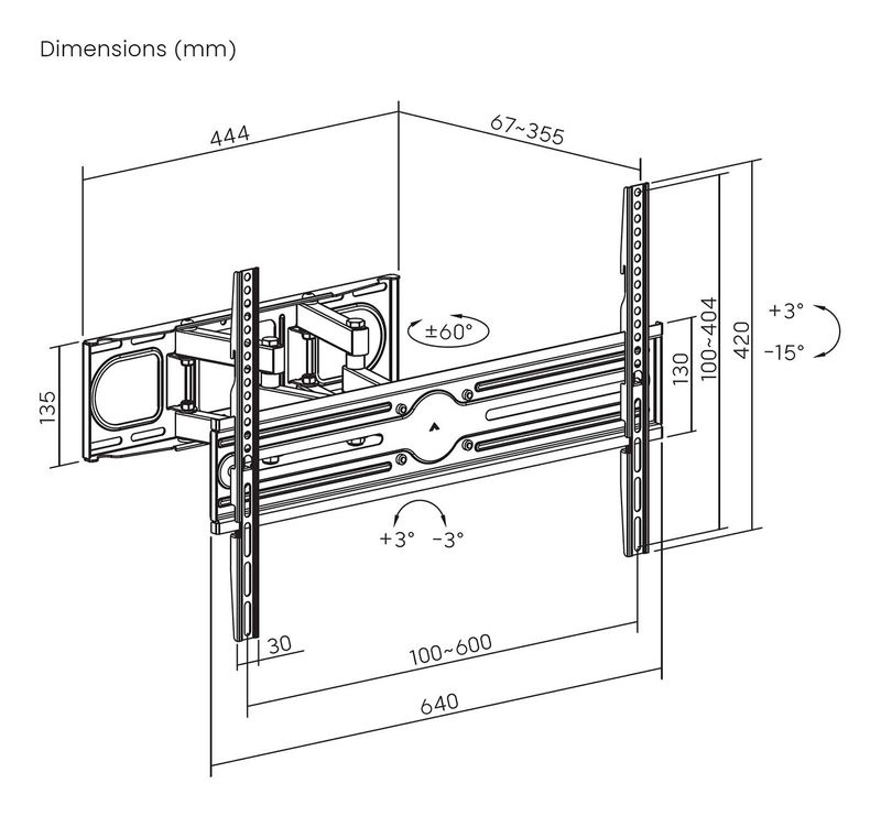 Aisens-ECO-Swivel---Supporto-per-monitor-TV-inclinabile-e-livellabile-40-kg-da-37-80---Nero