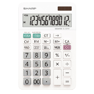 Sharp Calcolatrice da Tavolo EL-334W 12 cifre con cavalletto
