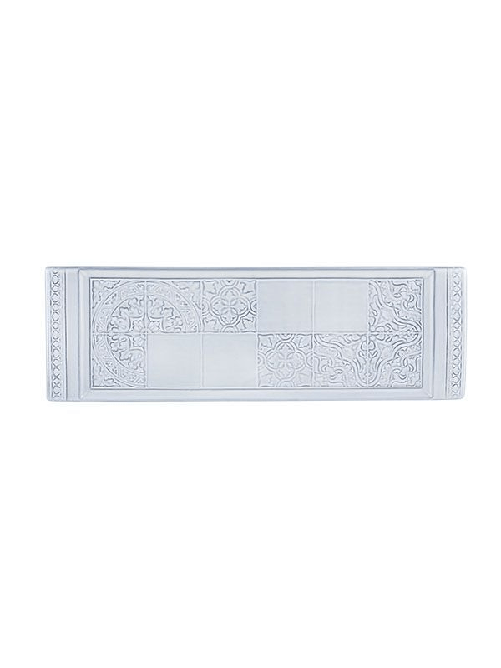 Vassoio rettangolare (Rua Nova bianco antico) cm. 16,4 x 51