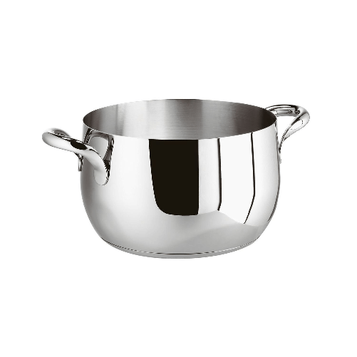 Casseruola alta 2 maniglie  Kikka cm. 20 acciaio inox
