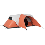 Outsunny Tenda da Campeggio 5-6 Posti con Portico, Impermeabile 3000mm con Borsa di Trasporto, Arancione