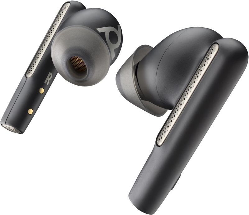 POLY-Auricolari-Voyager-Free-60-colore-Carbon-Black---Custodia-di-ricarica-base