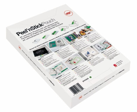 GBC Pouch plastificazione Peel`n Stick A3 2x75 mic lucide [25] (GBC 3747526 A3 Peel n Stick Gloss Pouch 75 Micron 25Pk)