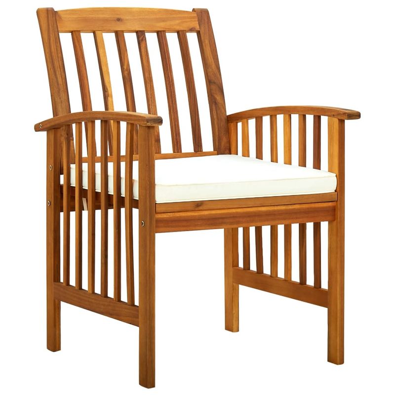 vidaXL-Sedie-da-Pranzo-per-Giardino-3pz-Cuscini-in-Massello-di-Acacia
