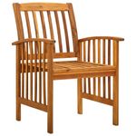 vidaXL-Sedie-da-Pranzo-per-Giardino-3pz-Cuscini-in-Massello-di-Acacia