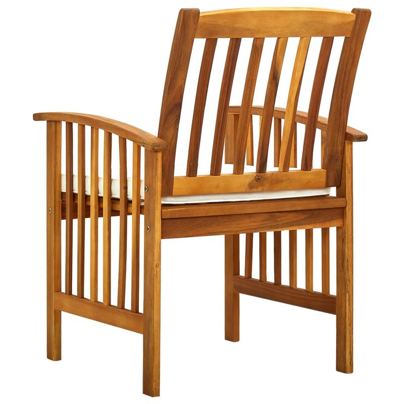 vidaXL-Sedie-da-Pranzo-per-Giardino-3pz-Cuscini-in-Massello-di-Acacia