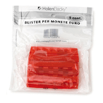 HolenBecky Portamonete - PVC - 5 cent - rosso - HolenBecky - blister 20 pezzi