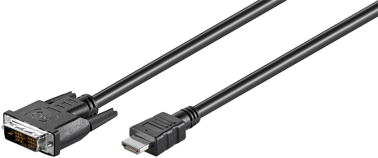 Goobay M-CAB - Videokabel - HDMI / DVI - HDMI (M) bis DVI-D (M) - 3 m - Schwarz