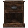 vidaXL-Comodini-2-pz-Rovere-Fumo-39x39x475-cm-in-Legno-Multistrato