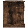 vidaXL-Comodini-2-pz-Rovere-Fumo-39x39x475-cm-in-Legno-Multistrato
