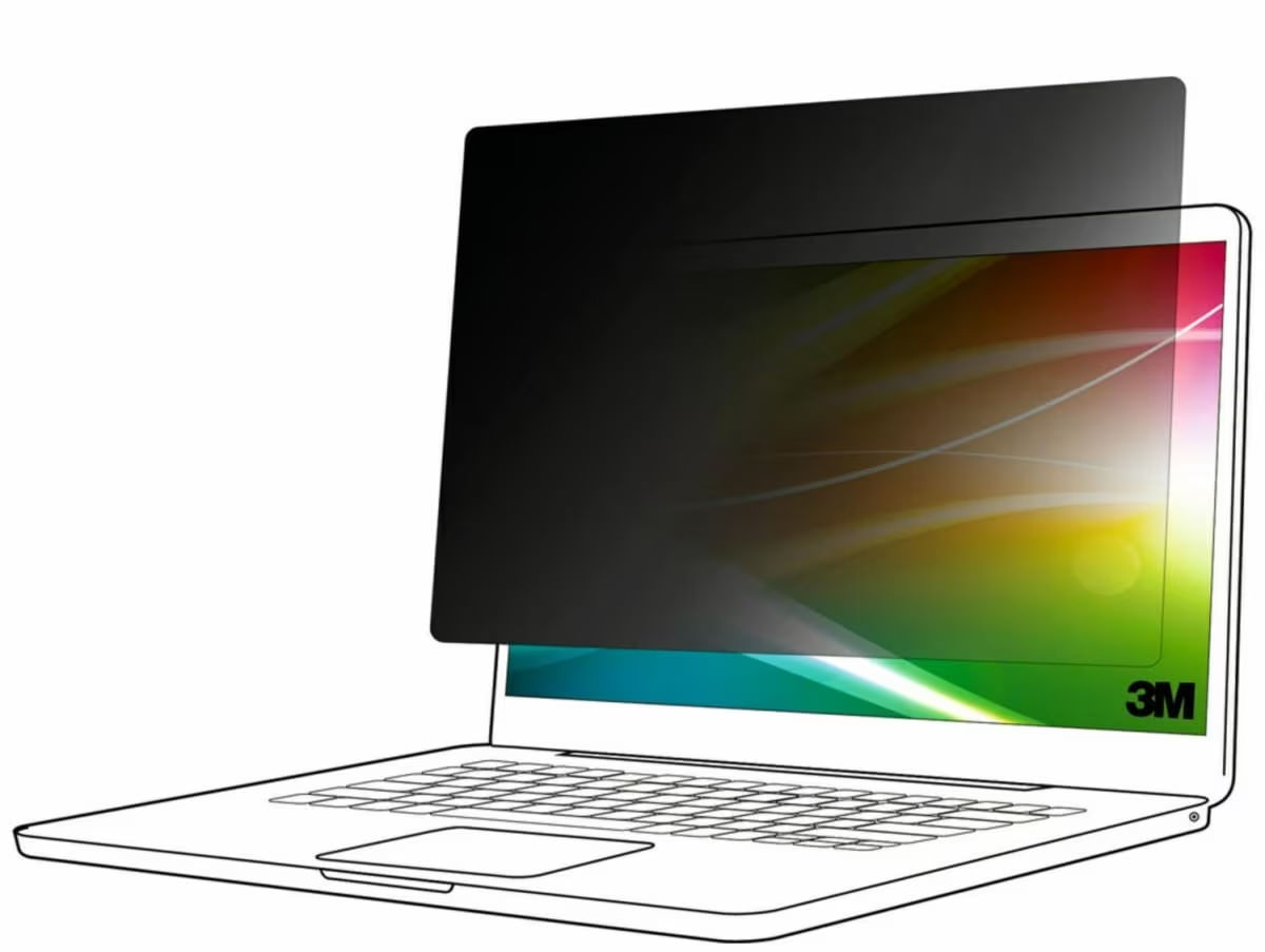 3M BP141W1B schermo anti-riflesso Filtro per la privacy senza bordi per display 35,8 cm [14.1] (3M Bright Screen Privacy