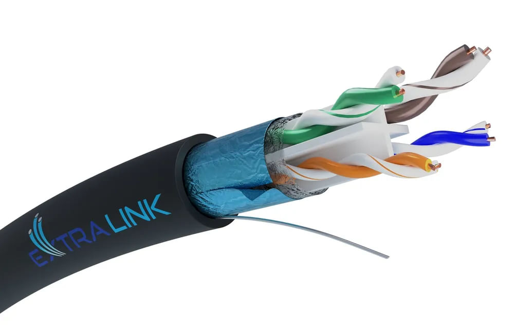 Extralink CAT6 FTP (F/UTP) V2 Esterno | Twisted pair | 305M