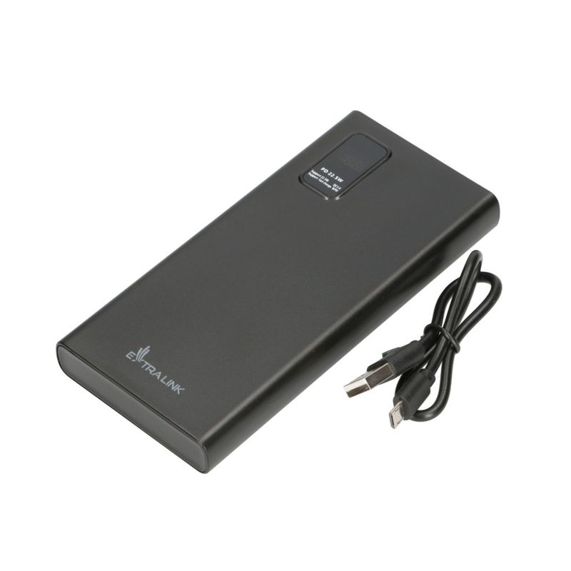 Extralink-EPB-067B-10000mAh-Nero--Powerbank--Power-bank-Fast-Charging-USB-C