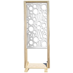 BOLLE - Separè - Paravento modulabile - 70x190cm - in Legno e PVC Nero