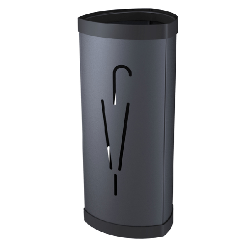 ALBA PORTAOMBRELLI in METALLO NERO H60cm Alba