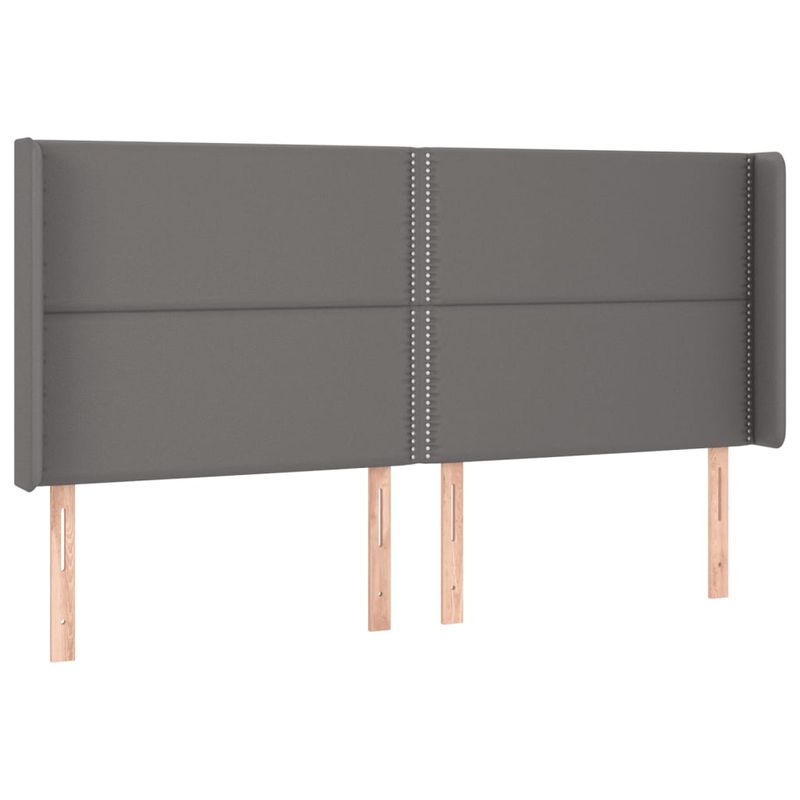 Testiera-ad-Orecchio-Grigio-183x16x118-128-cm-in-Similpelle