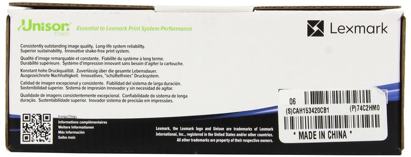 Toner-Magenta-Lexmark-74C2HM0---Alta-Capacita