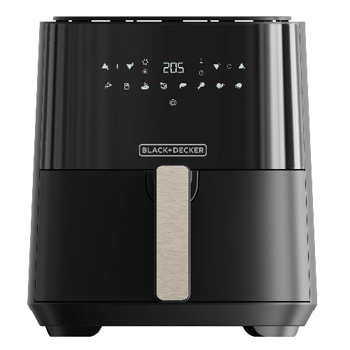 Black-e-Decker-Friggitrice-ad-aria-5-Litri--1450-W-Display-digitale-Temperatura-fino-a-200C-Timer-fino-a-90-minuti