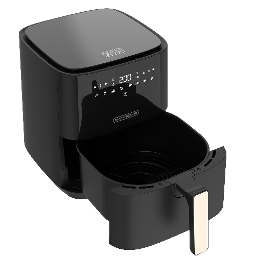 Black-e-Decker-Friggitrice-ad-aria-5-Litri--1450-W-Display-digitale-Temperatura-fino-a-200C-Timer-fino-a-90-minuti