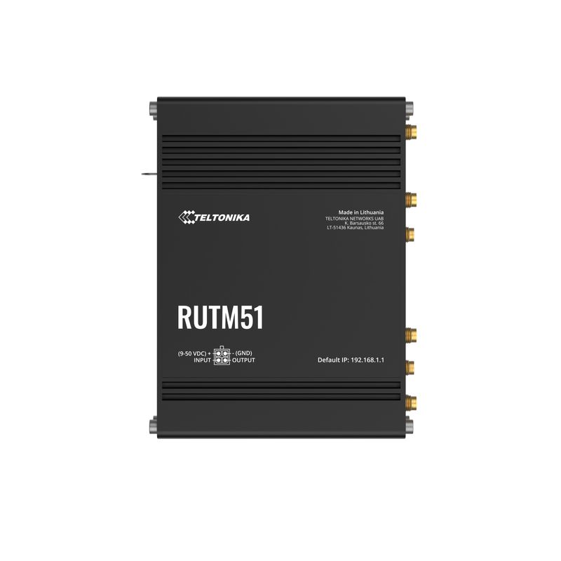 Teltonika--Router-RUTM51-Industrial-5G---Router-router-wireless-Gigabit-Ethernet-Dual-band--2.4-GHz-5-GHz--Nero