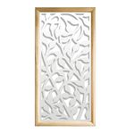 CESPUGLIO - Moduli Decorativi in Legno e PVC nero / 73x73 cm