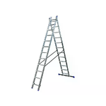 Scala Alluminio Step Up Duplici 2X14Gradini Mt6,37