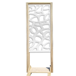 ROOTS - Separè - Paravento modulabile - 70x190cm - in Legno e PVC Nero