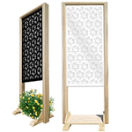 ELLISSE - Separè - Paravento modulabile - 70x190cm - in Legno e PVC Nero