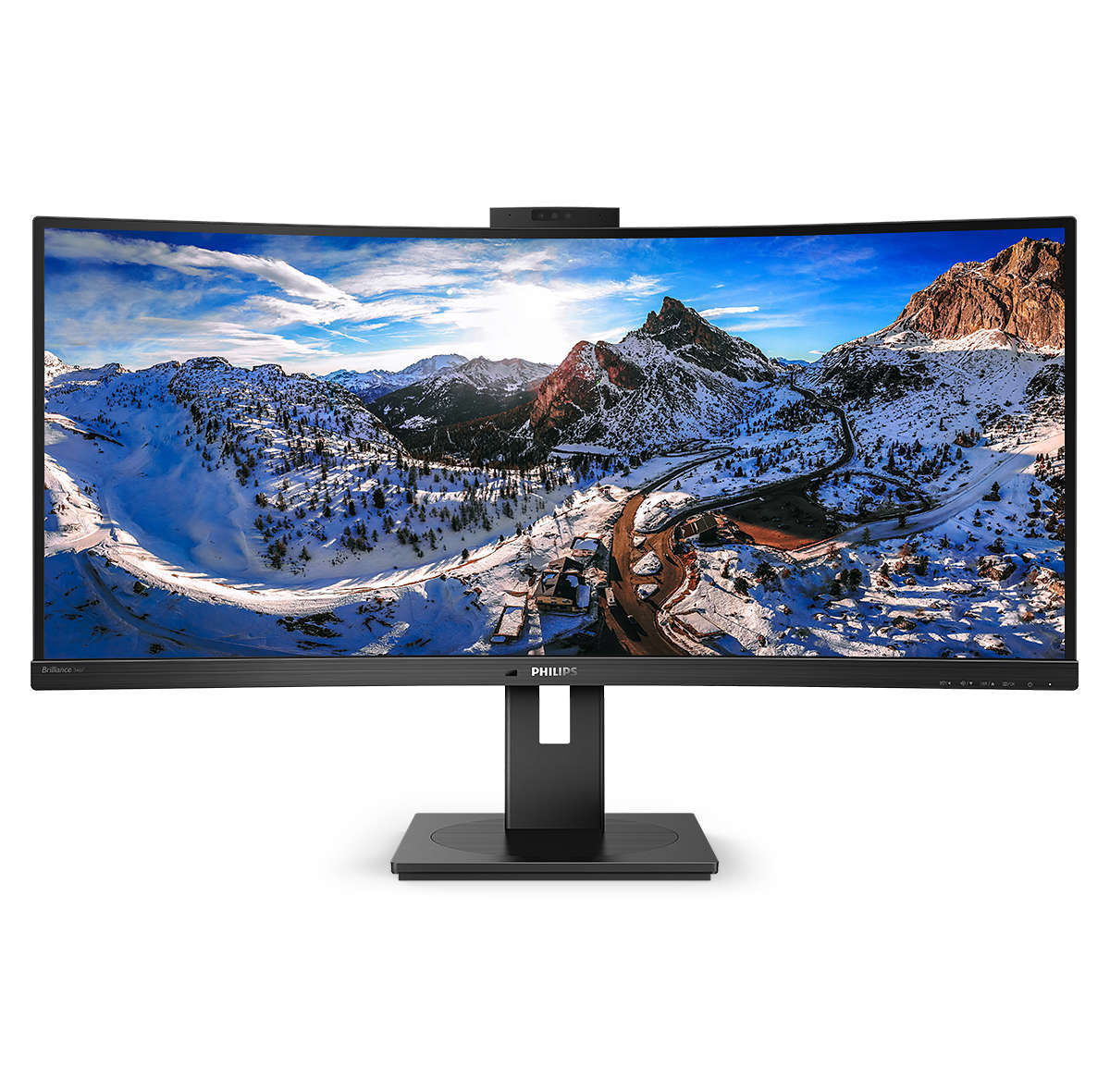 Philips Monitor Curvo 34 Led Va 21:9 3440X1440 500 Cd/M Dp/Hdmi Usb-C Webcam Altezza Multimediale