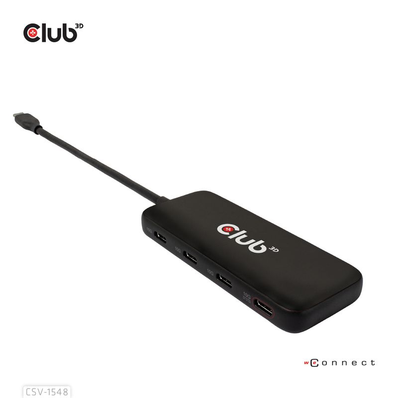 Club3D-Hub-Usb-Gen2-Type-C-A-4X-Usb-Type-C-10Gbps