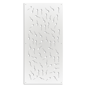 MAYBE LIFE - Pannello in PVC traforato - Parasole nero / 73x148 cm