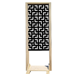 LABYRINTH L - Separè - Paravento modulabile - 70x190cm - in Legno e PVC Bianco