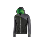 FELPA FULL ZIP + CAPPUCCIO JUPITER U-POWER ASPHALT GREY XXL