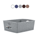 Stefanplast Cesta Elegance Rattan 36x29x13cm Grigio