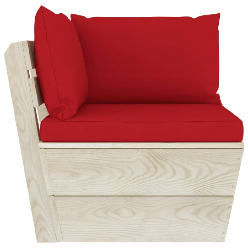 Divano-da-Giardino-a-2-Posti-su-Pallet-con-Cuscini-Legno-Abete