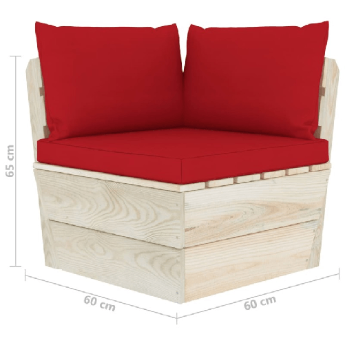 Divano-da-Giardino-a-2-Posti-su-Pallet-con-Cuscini-Legno-Abete