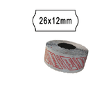 PRINTEX Rotolo da 1000 etichette a onda per Printex Smart 8/2612 - 26x12 mm - adesivo removibile - bianco - Printex - pack 10 rotoli