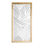 FASCE - Moduli Decorativi in Legno e PVC nero / 73x73 cm