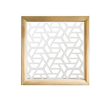 ROMBO - Moduli Decorativi in Legno e PVC nero / 48x48 cm