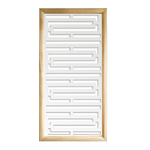 INTRICO  - Moduli Decorativi in Legno e PVC bianco / 48x48 cm