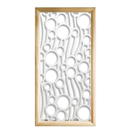 BOLLE - Moduli Decorativi in Legno e PVC nero / 48x48 cm