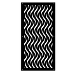 VERTICALWAVES - Pannello in PVC traforato - Parasole nero / 98x98 cm